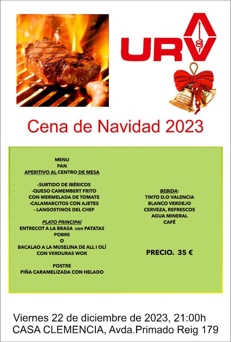 Cena de Navidad UREV 2023 web