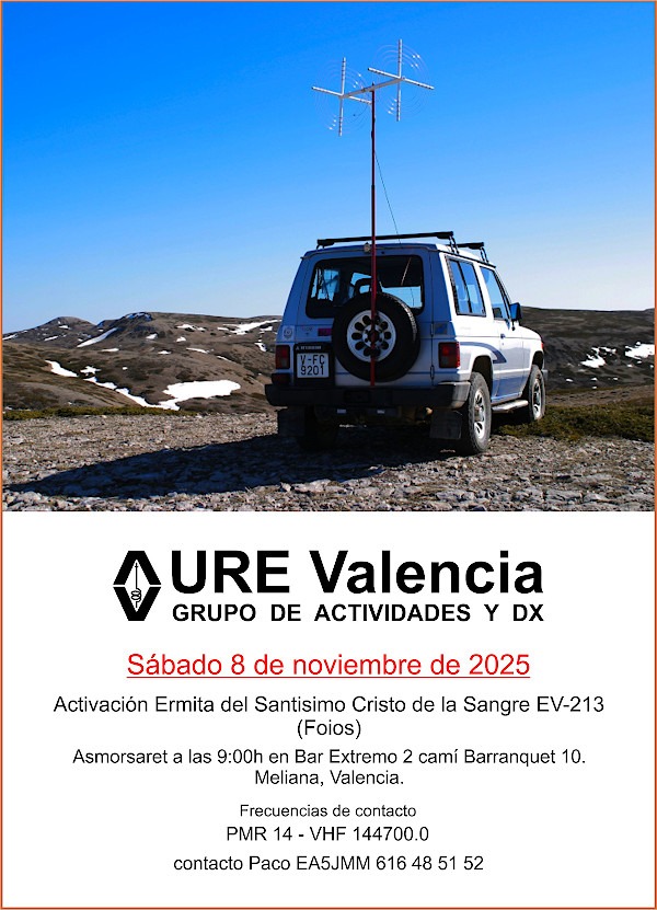 Cartel actividad UREV 01 EV-213